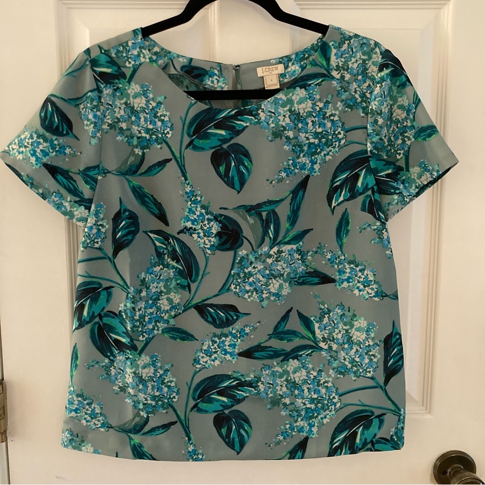 J Crew Women’s Size Small Floral Print Blouse